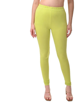 Lime Green Womenβs Stretch Leggings β Comfortable Everyday Wear