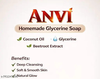 Anvi Beetroot & Vitamin E Handmade Soap (100gm)