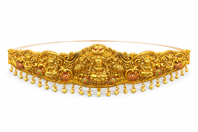 Grand Lakshmi Temple Waist Belt (Vaddanam / Oddiyanam)