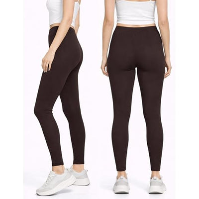 Brown Women’s Stretch Leggings – Comfortable Everyday Wear