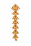 Traditional Ruby Stone Temple Jewellery Maang Tikka / Bridal Hair Orname