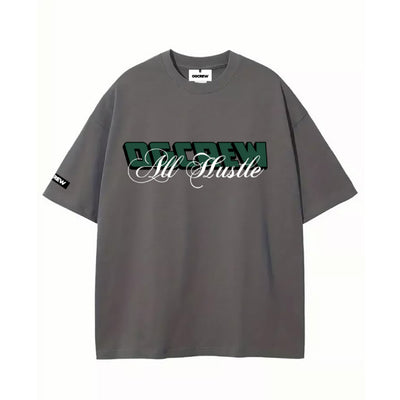 Dark Grey All Hustle No Luck T-Shirt