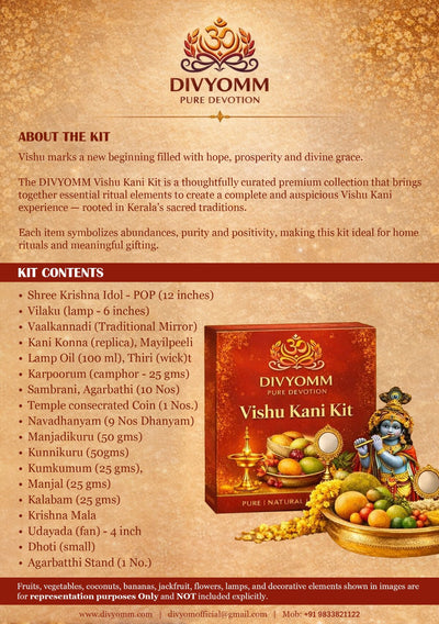 DIVYOMM Vishu Kani Kit - Premium Kerala Ritual Collection (PRE-BOOKING ONLY )